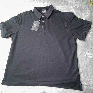 U-510 Polo Shirt Mens Large Black  Under 510 Button Down